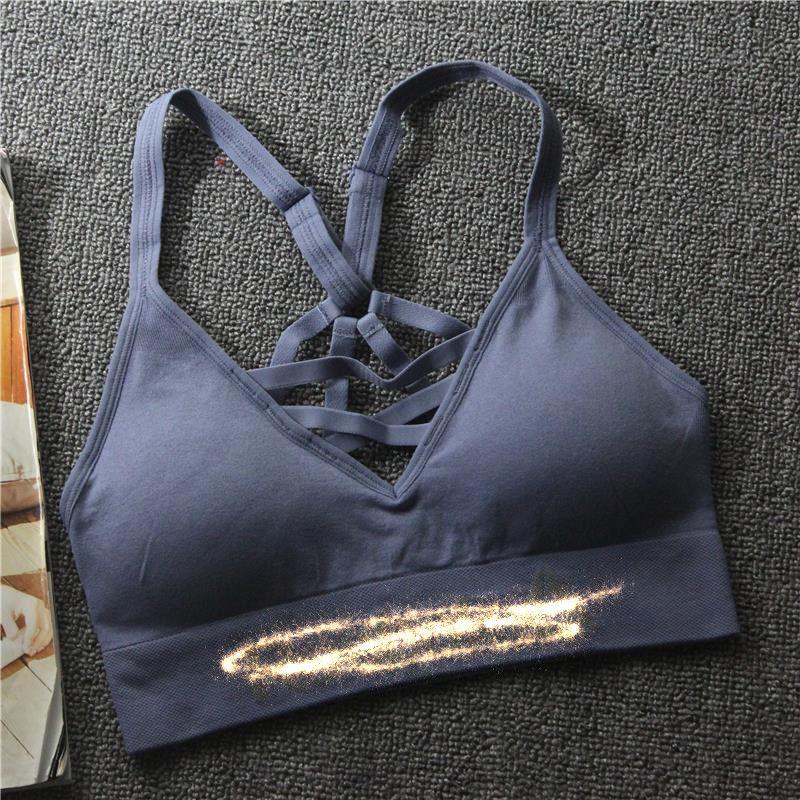 European and American-Style Top Cross V-neck Bra Sports Underwear