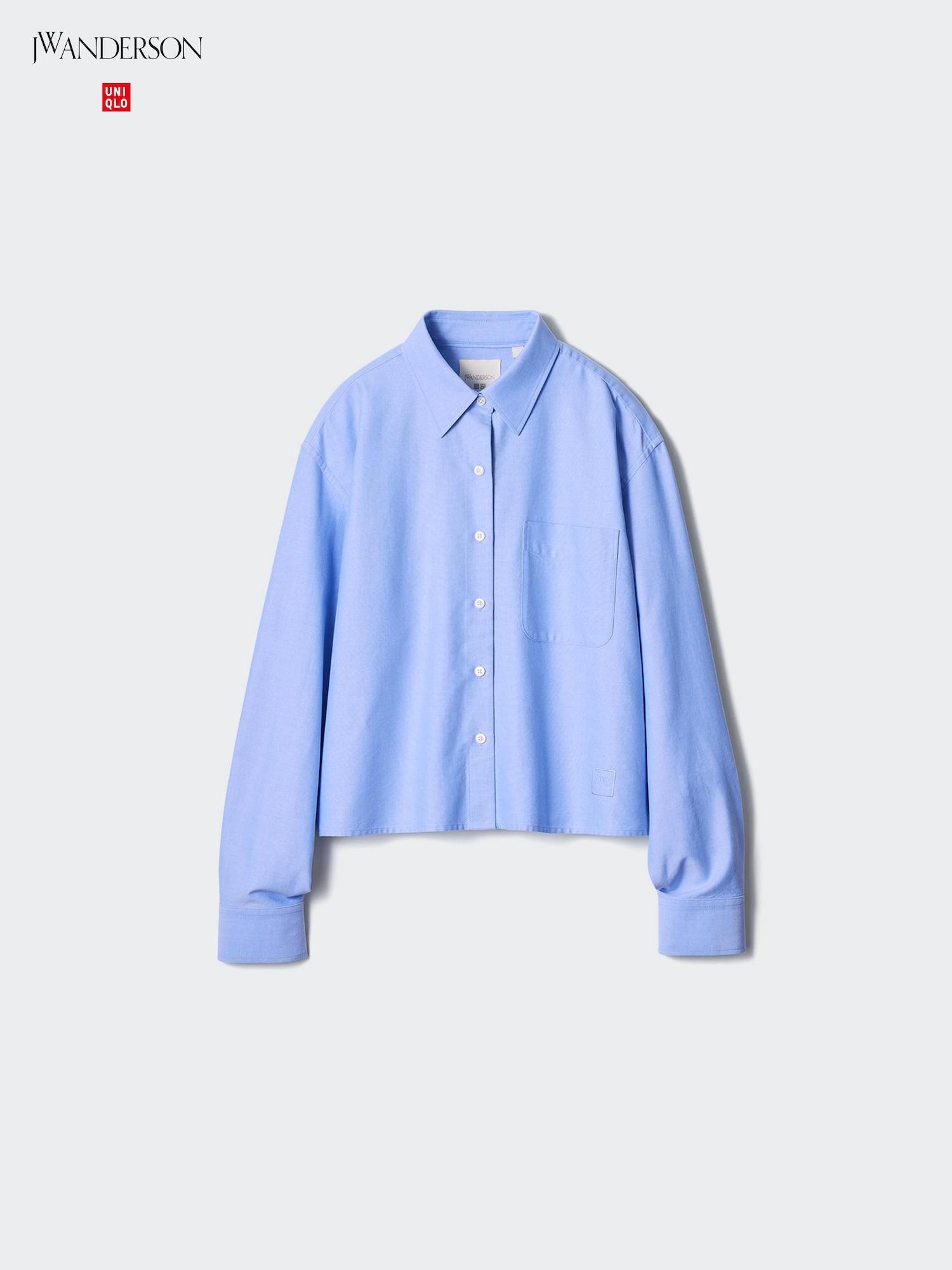 

Рубашка Uniqlo Oxford с длинным рукавом 61 BLUE/WOMEN M