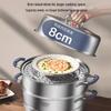 KOBACH Healthy 3-Layer Anti-Scalding Steamer Pot
