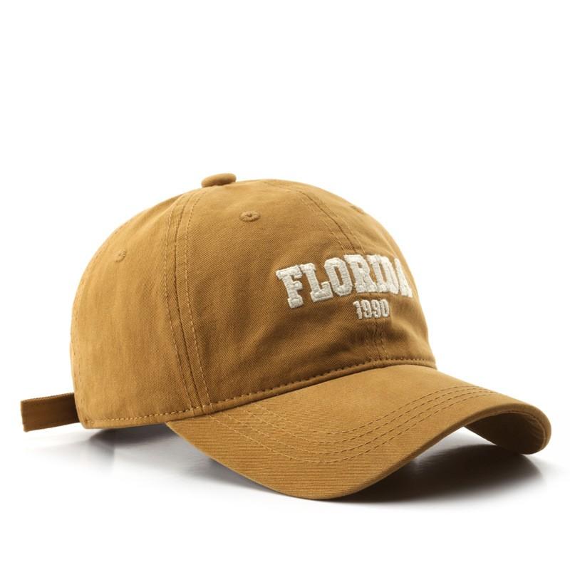 Spring and Autumn Washed Cotton Letter Embroidery Duck Hat Outdoor Travel Male Sun Protection Baseball Cap