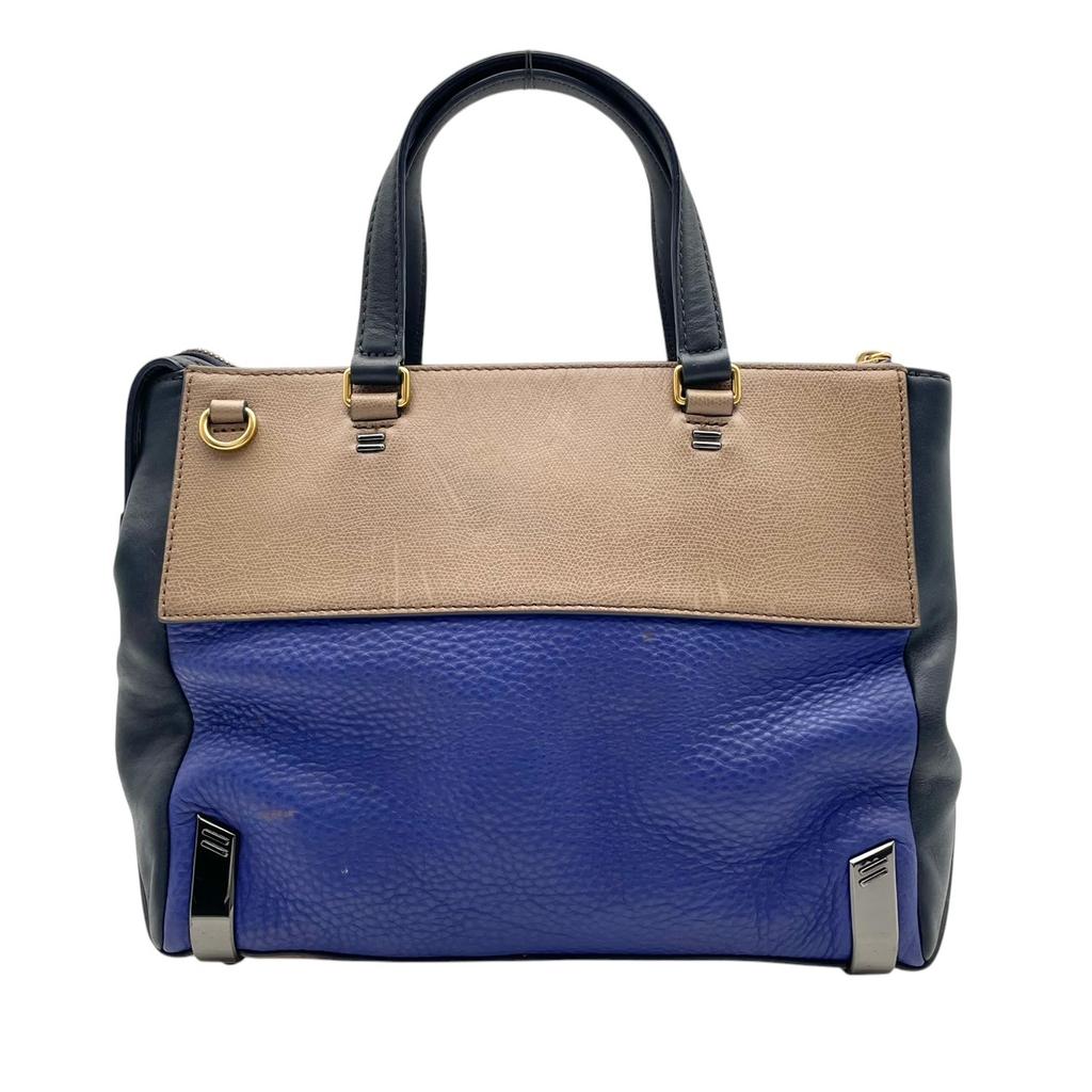 Marc by Marc Jacobs Handbag Sheltered IslandHandbag Blue/beige Leather Women
