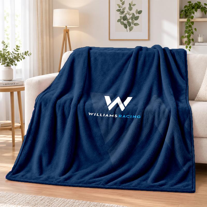 Williams Racing Flannel Throw Blanket Soft Warm Cozy For Sofa Bed Indoor Home Bedroom Use