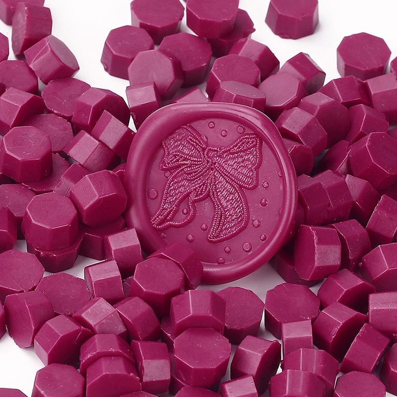 200PCS/bag Octagon Sealing Wax Beads Vintage Sealing Stamp Scrapbook Material Wedding Invitation Of Card Envelope Decoration