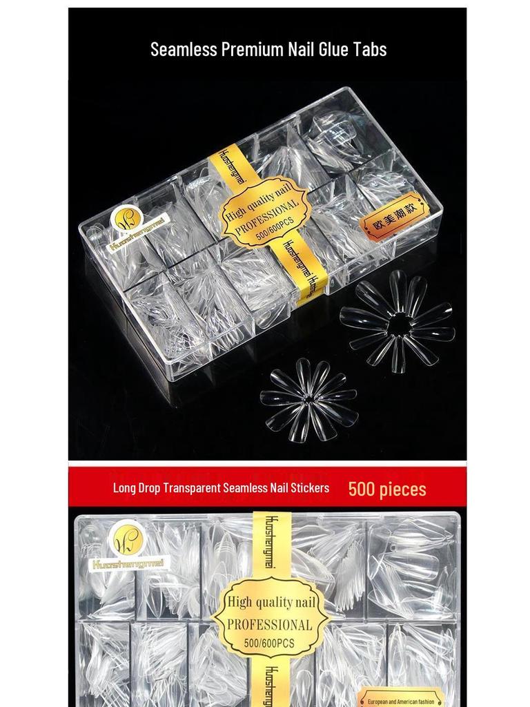 HSM Ultra-Thin Seamless Frosted Teardrop Refill (500 Pieces)