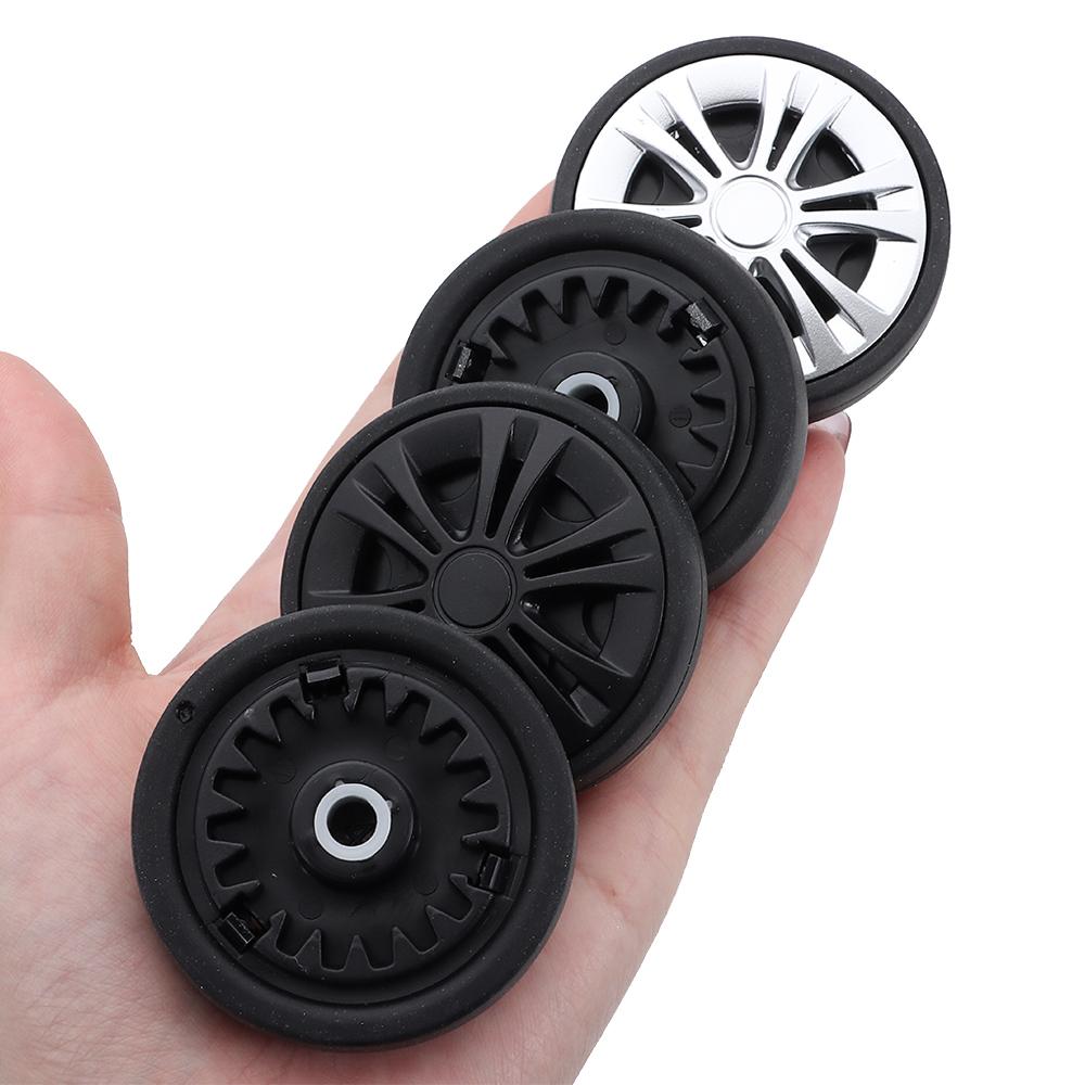 Portable Replacement Suitcase Wheels Silent with Screw Travel Luggage Wheels Wear-resistant Replace Wheels Luggage Accessories