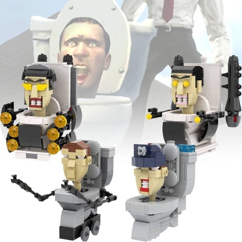 Mocskibidi Toilet Building Blocks Set For Creative Kids With 100 To 500 Colorful Pieces