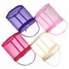 Knitting Storage Bag Pink Mesh Nylon Tote For Crochet Yarn Organizing Woolen Ball Holder Diy Sewing Tool Case Yarn Storage