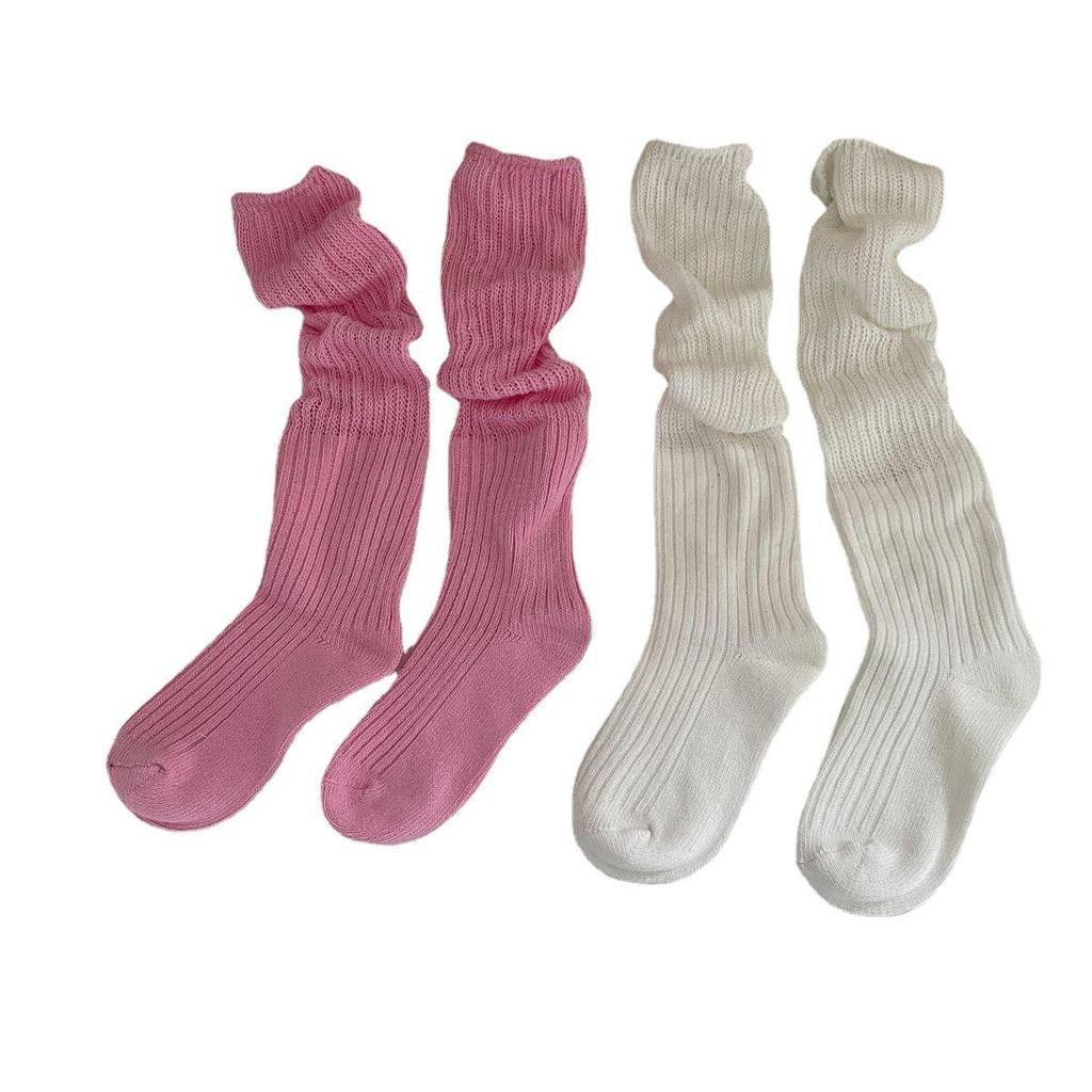 Women's Chunky Knit Over-the-Knee and Mid-Calf Mesh Socks - Breathable Ice Silk, Perfect for Outer Wear