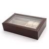 Simple Transparent Lid Large Capacity Watch Glasses Box Store 6 Watches and 3 Glasses