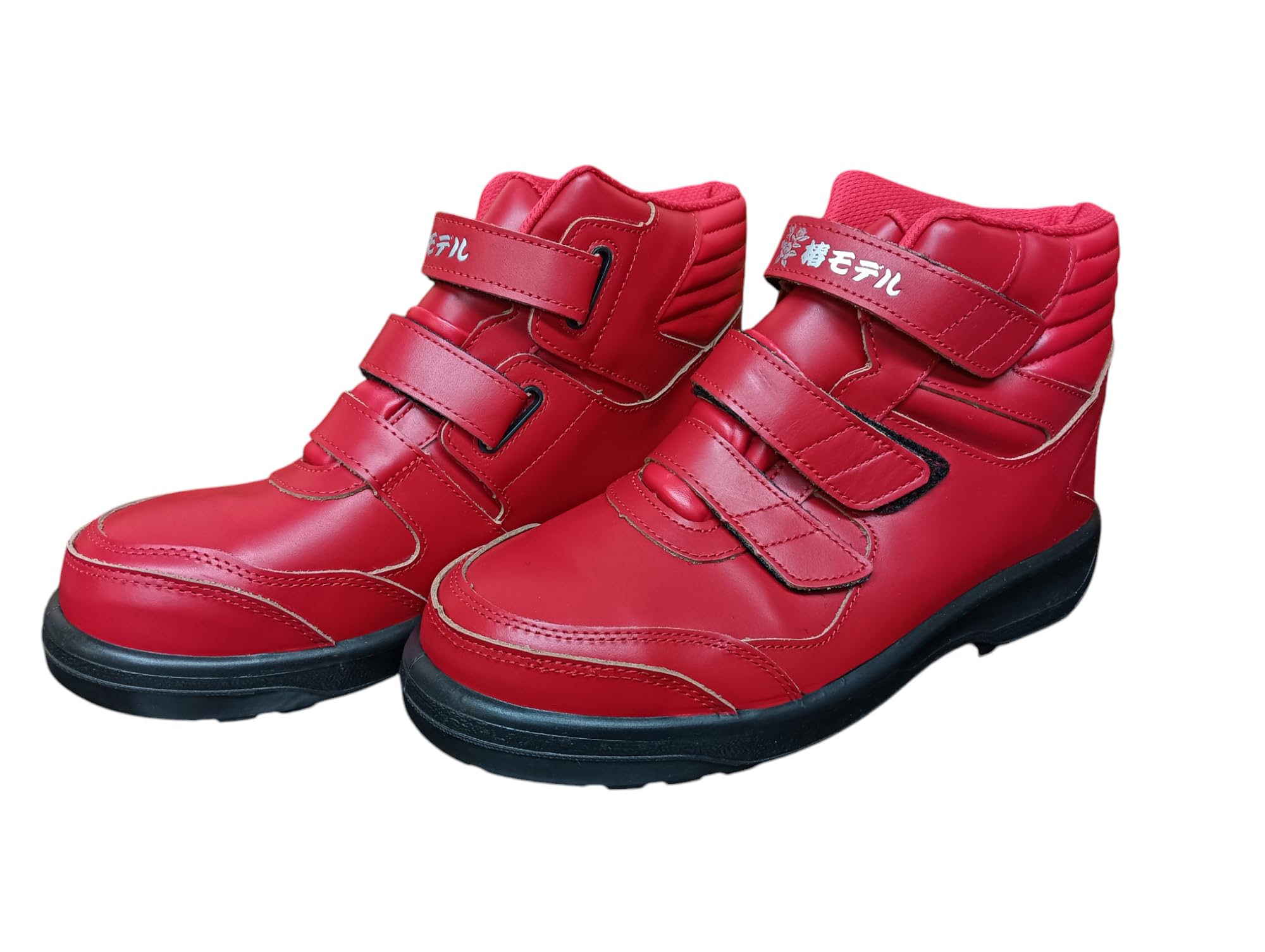 Tsubaki Model DP-32 Mid-Cut Safety Shoes Genuine Leather JIS Standard Made in Japan Red Size 265cm 15455₽