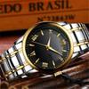 Luminous Couple Waterproof Quartz Watch Automatic Movement Luminous Waterproof Calendar Mechanical Watch Male Big Digital Elderly Watch