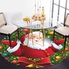 Christmas Santa Claus Round Sticker for Kids Party Decoration SuppliesRound Non-Slip Chair Mat Chair Carpet for Office Rugs for Office Decor Gift For