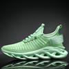 2024 Men's Green Mesh Sports Shoes, Large Size, Thick Sole, Height-Boosting, Spring/Autumn, Lightweight Dad Fashion