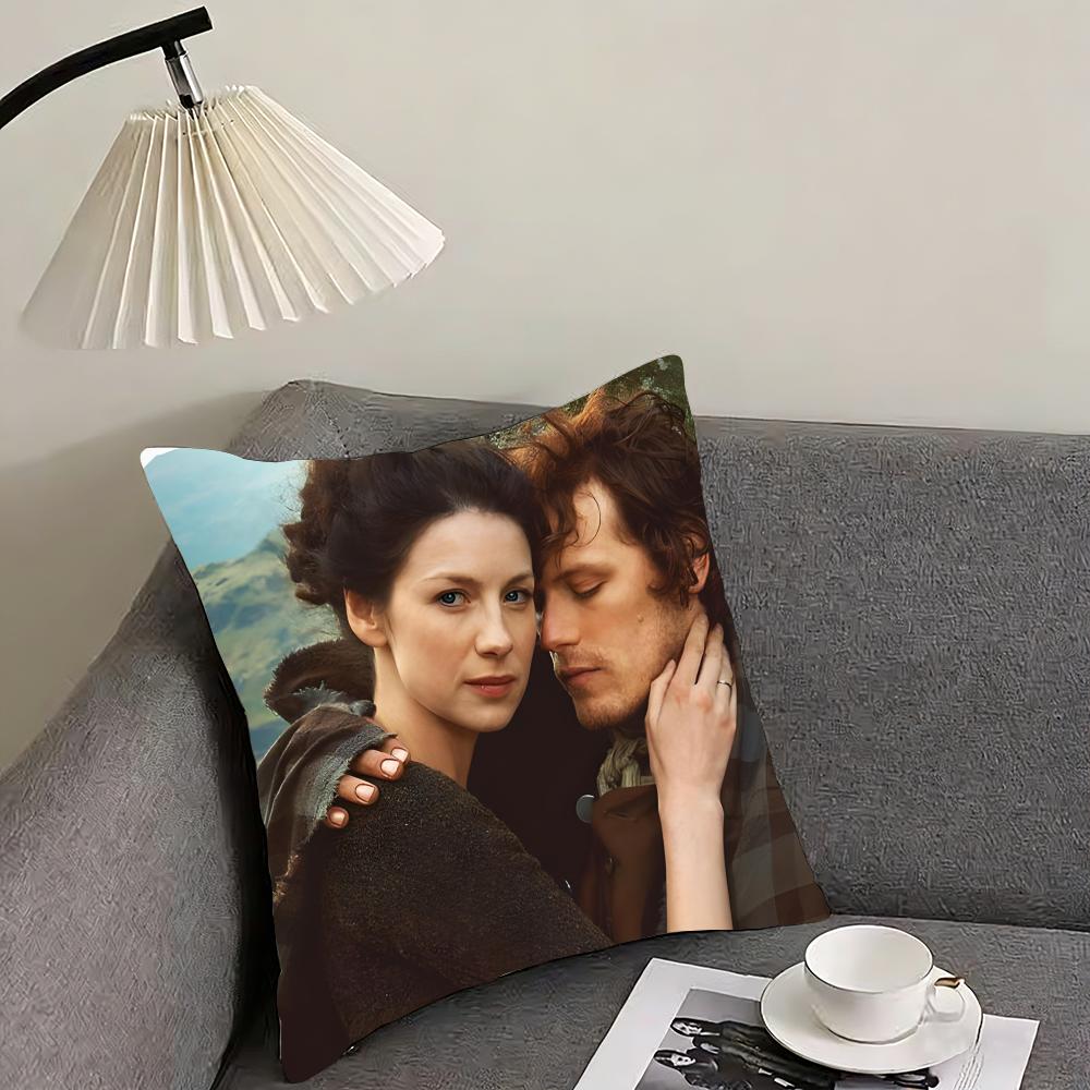 O-Outlander Movie Cushion Cover Pillowcase Ultra Soft Skin Friendly Fabric Cloud Like Comfort & Concealed Zipper