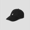 Oversized Cotton Twill Washed Ball Cap - Black (BE618BM025)