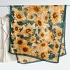 Sunflower Floral Print Women's Scarf Shawl Wrap Lightweight Cashmere feel Large scarves