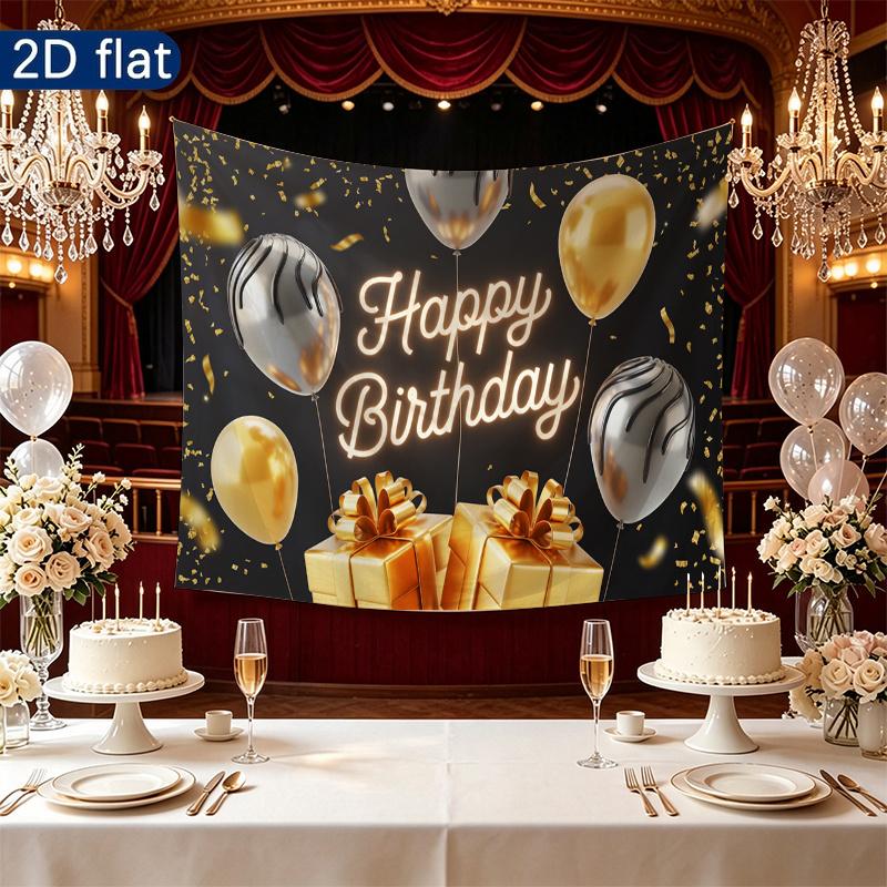 Party Backdrop Happy Birthday Birthday Photo Booth Background Front Door Decor