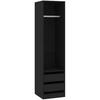 Wardrobe - VIDAXL - Storage Cabinet - 2 Drawers - Engineered Wood - Black
