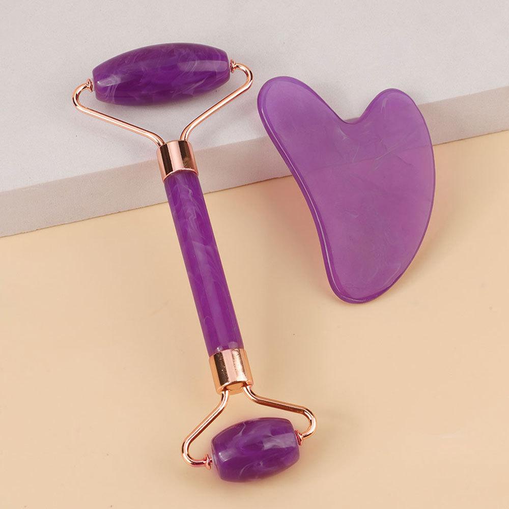 Natural Jade Roller Face Gua Sha Natural Stone Body Neck Massager Acupoint Eye Care Spa Massage Tools Massage Visage Lifting