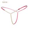 Pearl-Embellished Sheer Thong - Style NK8104