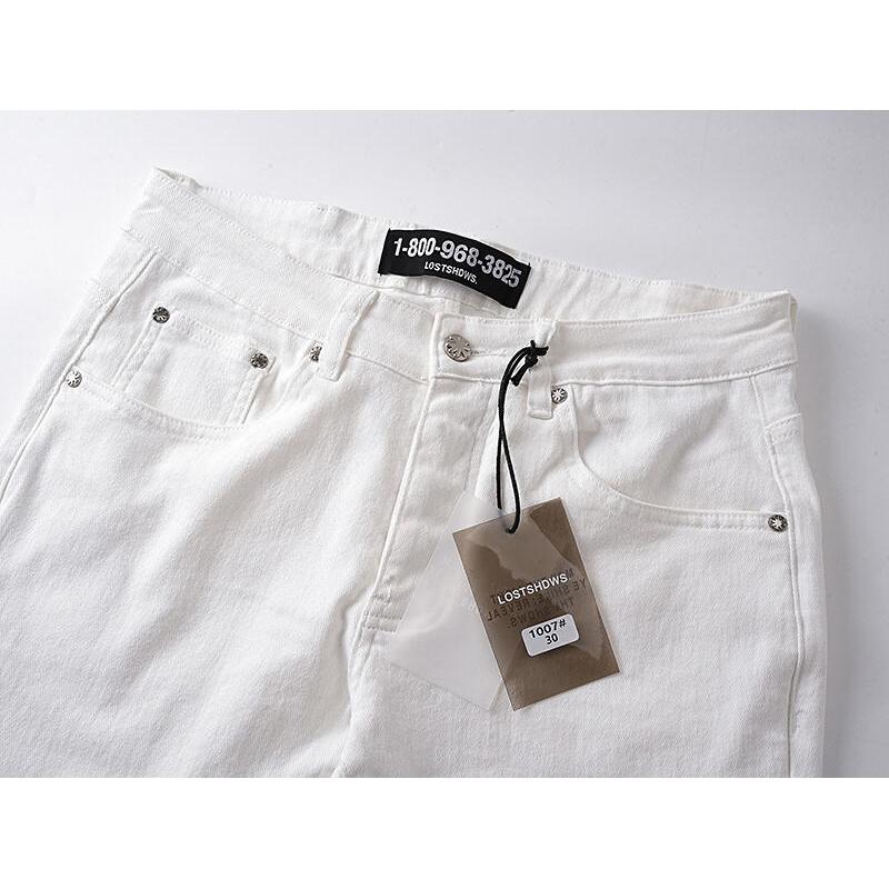 LOSTSHDWS Men's and Women's Spring and Autumn Flared Elastic Jeans Couple Jeans