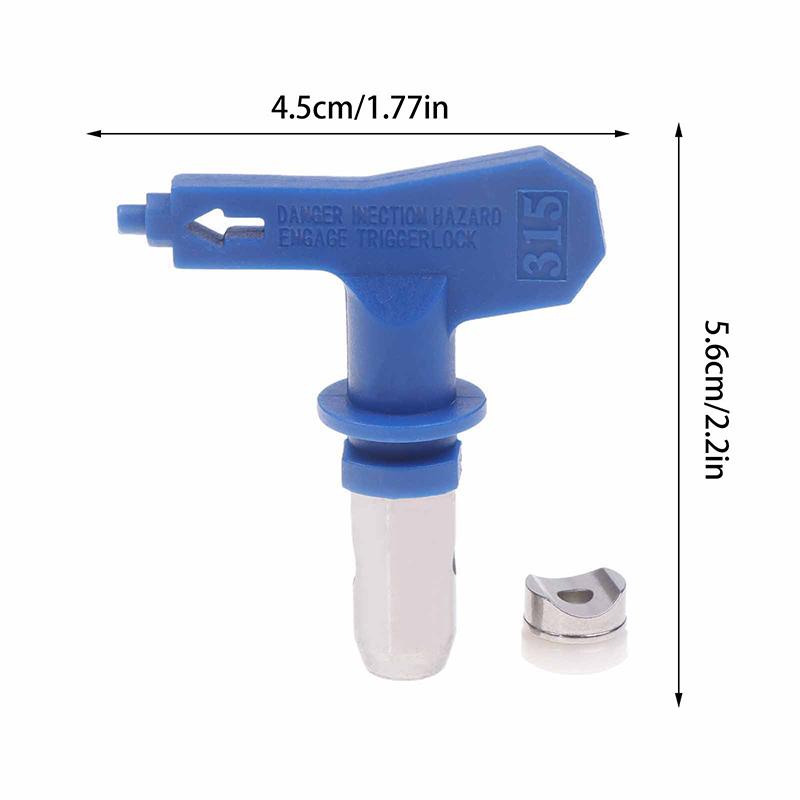 Blue Airless Paint Nozzles 211 313 315 415 417 515 517 523 623 For Airless Spraying Machine Tips And Paint Sprayer Machine Parts