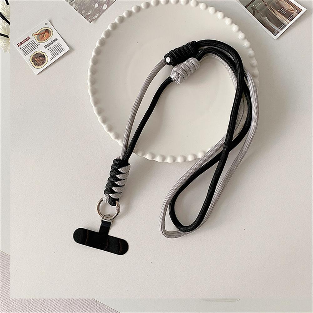 Cute Mobile Phone Straps Crossbody Rope Contrast Color Lanyard with Door Credencial Upgrade Strips Convenient Telephone Chain