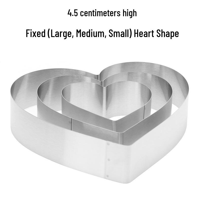 Set mit 9 Mousse-Ringen aus Edelstahl, 15,24-30,48 cm Kuchenback- und Käsekuchen-Schichtformen