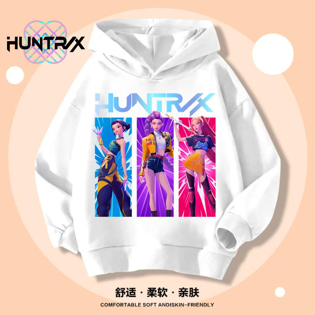 Felpe con cappuccio K-pop Demon Hunters Ragazzi Ragazze Manica Lunga Capispalla Saja Stampa Ragazzi Cappotto con Cappuccio per Bambini Moda Pullover Top per Bambini