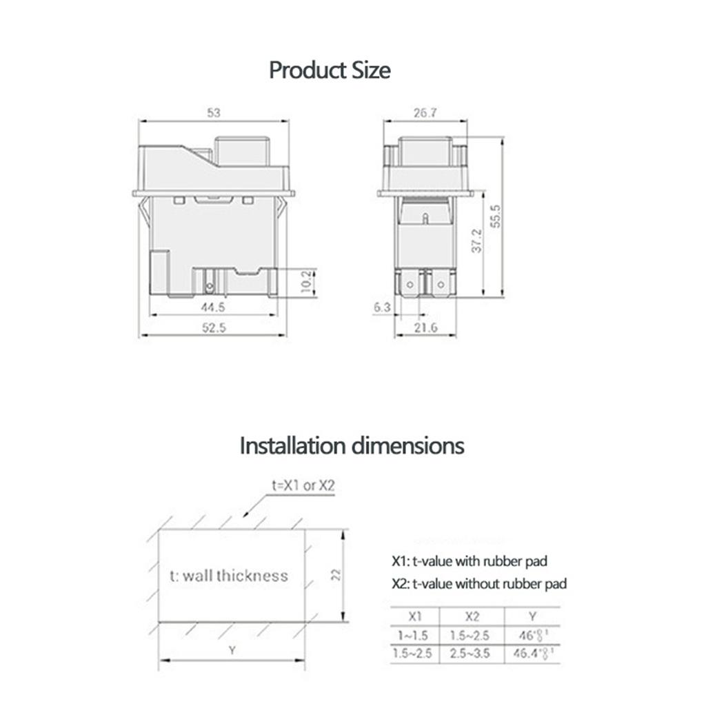 Efficient & Dependable Electromagnetic Switches Versatile Reliable Pushbutton Switches 16A 220V for Heavy duty Equipment