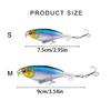 5Pcs Floating Propeller Lure Topwater Fishing Lures Hard Baits Propeller Noise Baits Outdoor Fishing Accessories