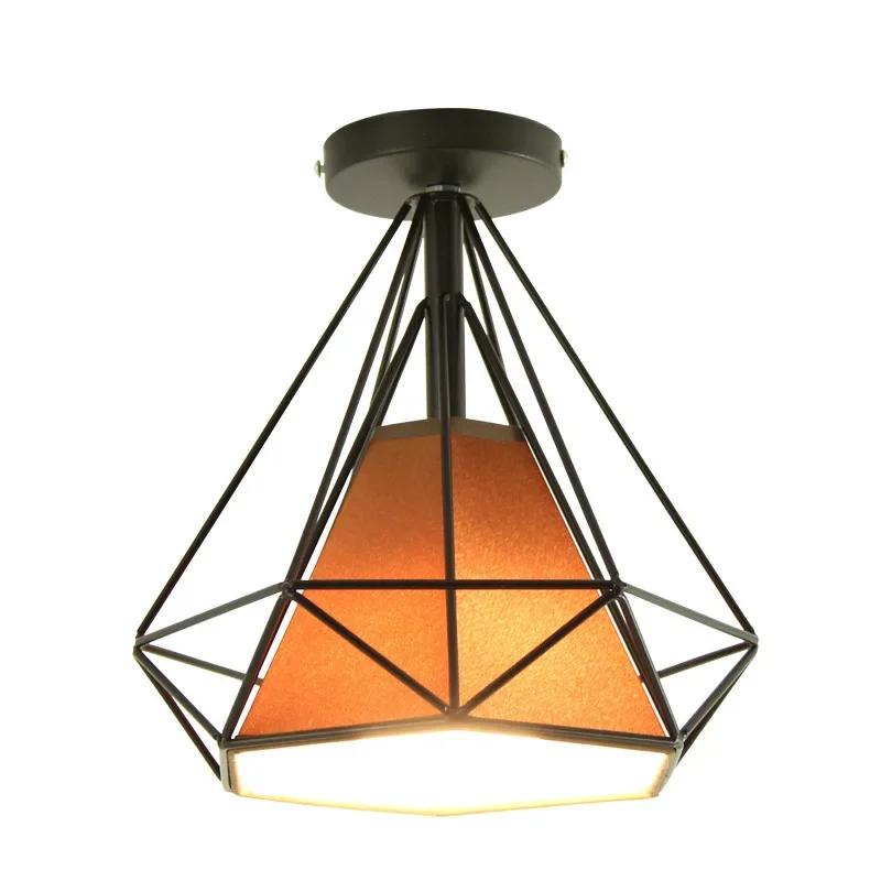Nordic Light Luxury Minimalist  Corridor Industrial Style Hall Bedroom Creative Iron Style Corridor Retro Study Ceiling Lamp