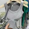 2025 Trendy Anti-Exposure Camisole: Light, High-Elastic Ribbed Spaghetti Strap Outerwear for Spring/Summer, Covers Underarm Area