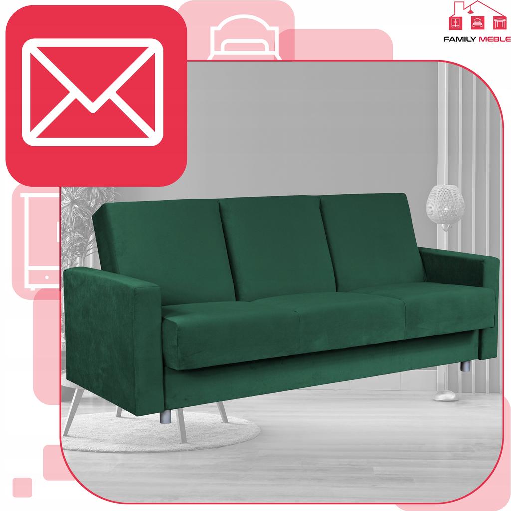 Sofa Sofa Alicja Sofa Bed Bonell Bed Family Furniture Green