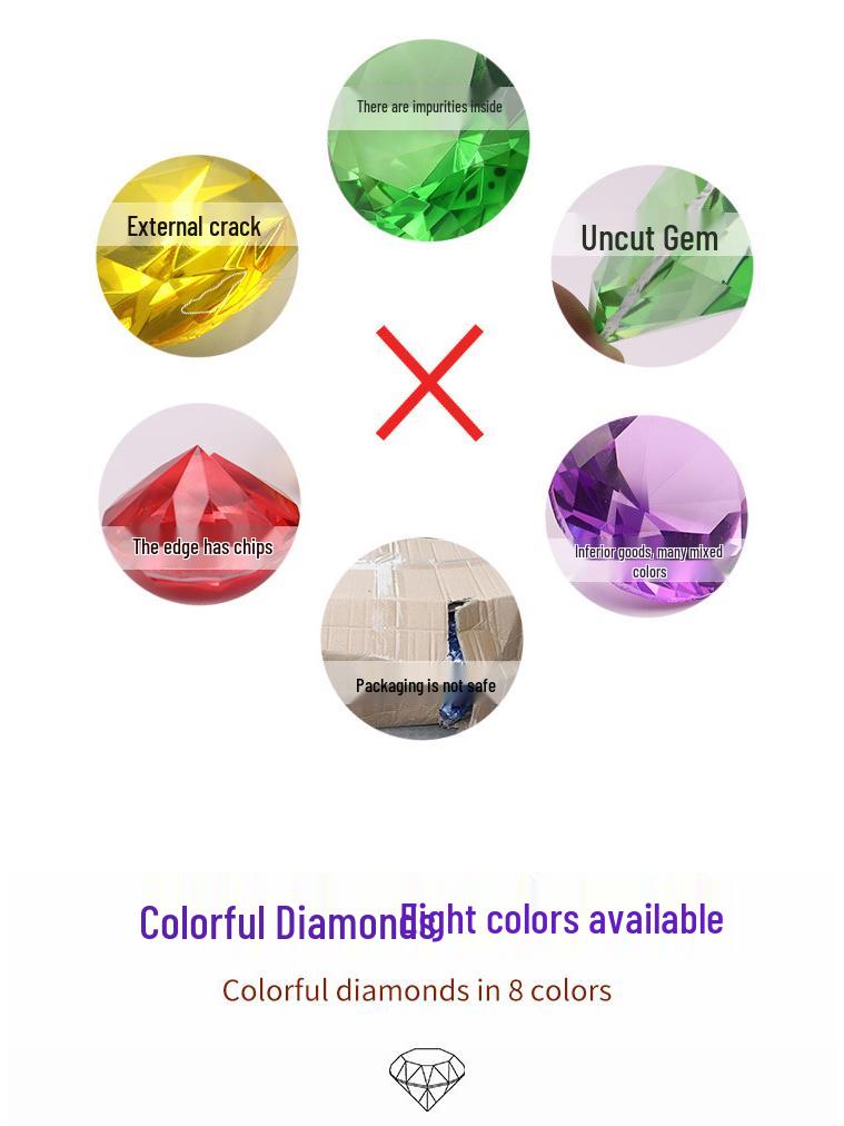 Kids' Crystal Gem Toys & Jewelry Ornaments - Creative Wedding Props & Decorations