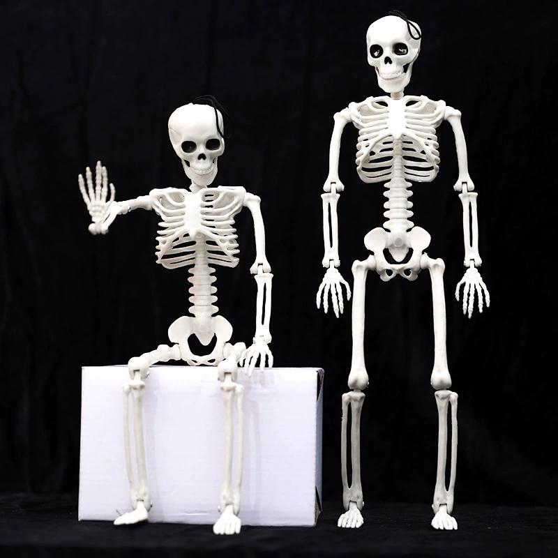 Halloween Human Skeleton 40Cm Movable Skeleton Human Skeleton Halloween Horror Decorations Haunted House Horror Props