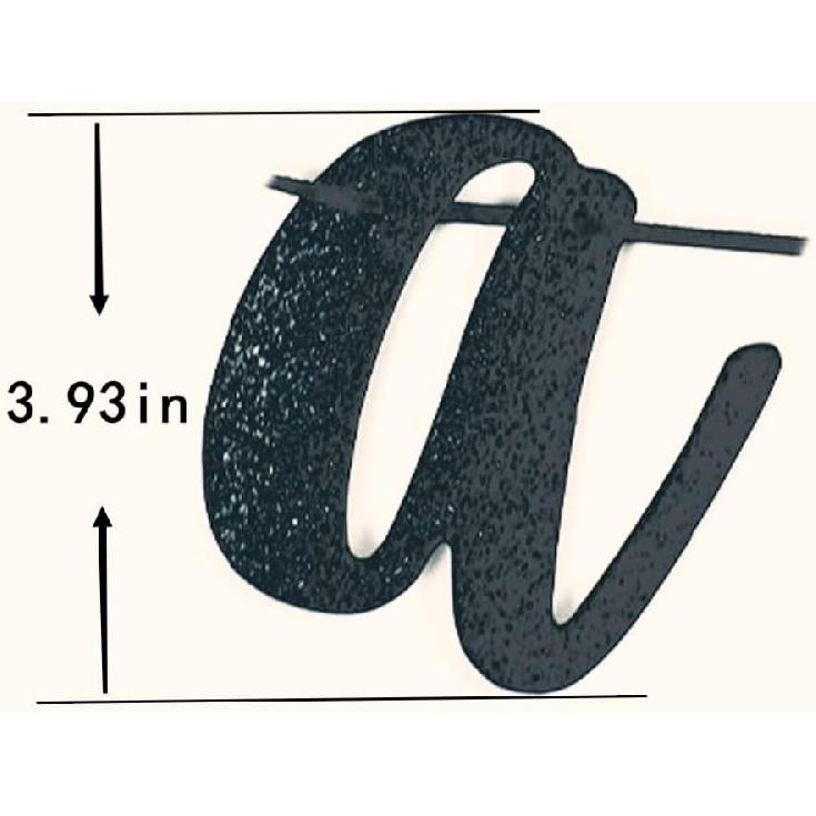 Happy New Year Banner- New Year's Eve Party Supplies New Year's Eve Decorated Happy New Year Sign Black Glitter Cheers to 2026 party props