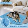 Breathable Cat-shaped Cooling Mat Washable Ice Silk Blanket  For Cat Small Medium Dogs