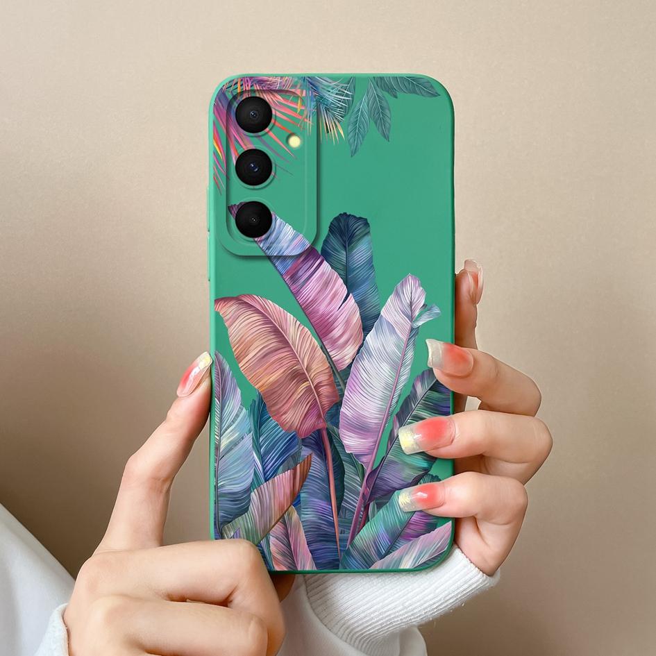 Hülle für Samsung Galaxy A55 S22 S23 M34 A05 A15 C55 F15 S24 Handyhülle Niedliche Kaninchen-Cartoon-Muster Schale Flüssigsilikon Anti-Drop-Stoßfänger für Samsung