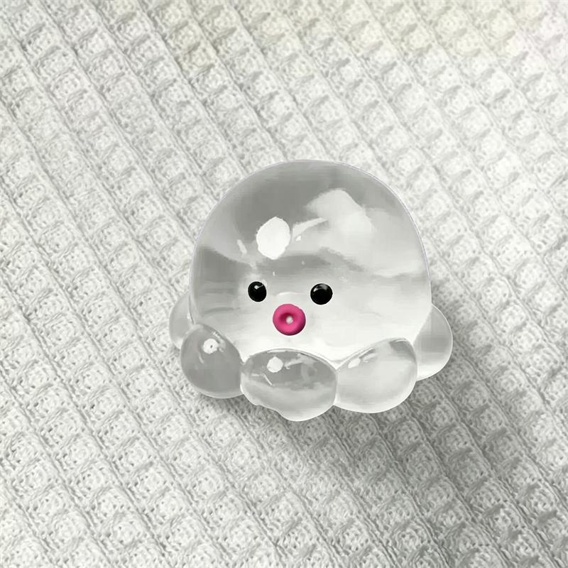 Taba Squishy Transparent Jellyfish Octopus Kawaii Stress Relieving Sensory Fidget Toys Anxiety Pull Focus Desk Accessory Gift