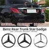 ABS Tail Star Emblems Rear Trunk Star Logo Stickers For Mercedes Benz AMG W176 W202 W204 W205 W210 W211 W212 CLA CLK CLS GLA GLC SC5