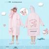 Sanrio Large Brim Waterproof Raincoat with Backpack Space - Full Body Student Poncho