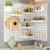 Nonperforated Bathroom and Kitchen Storage Rack,hook Hole Plate Accessories,wall Mounted Esports Storage Rack for Game Storage