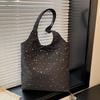 Korean-Style Starry Tote: 2026 Women's Single Shoulder, Large-Capacity Casual Handbag