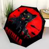 1pc Catzilla, Horror Automatic Open/Close Folding Umbrella, Windproof 8 Rib Construction, Lightweight Travel Umbrella for Women/Men,a0902100