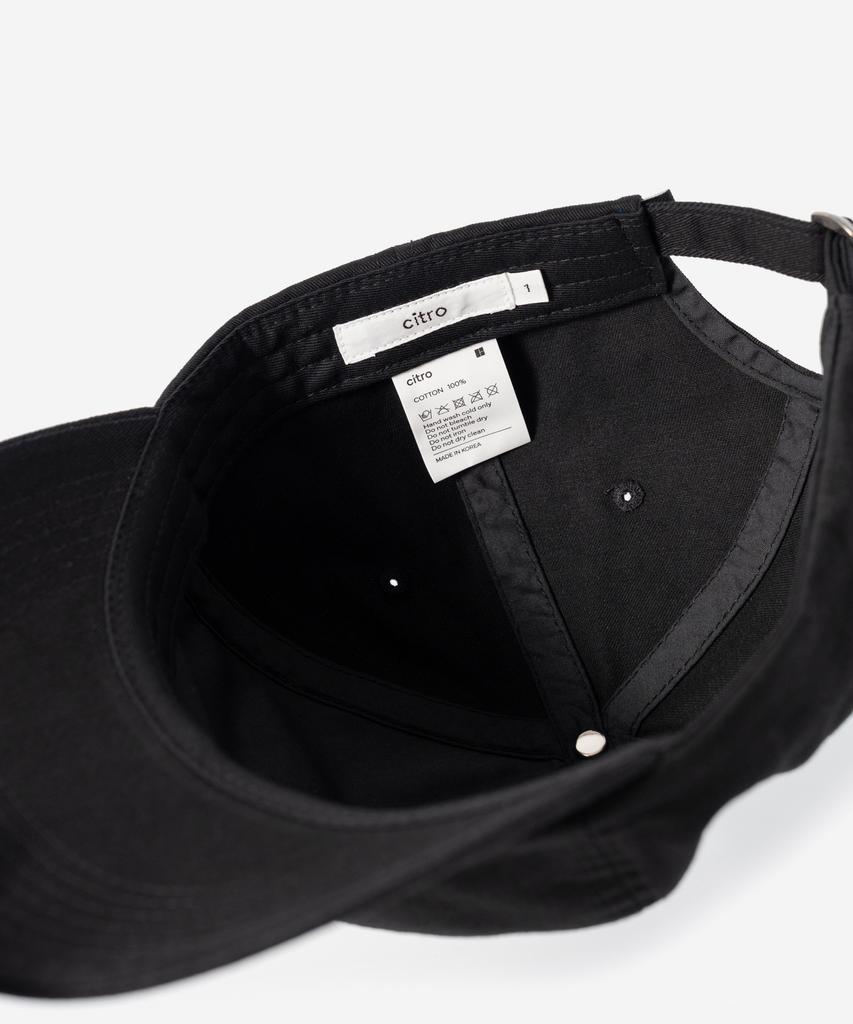 Siteulo Basic Cotton Twill Charlie Cap Black