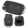 Black 2 Buttons Smart Car Remote Replacement Key Case No Chip Fit for Volkswagen B5 / Cars / Automobile / VehicleGood Product