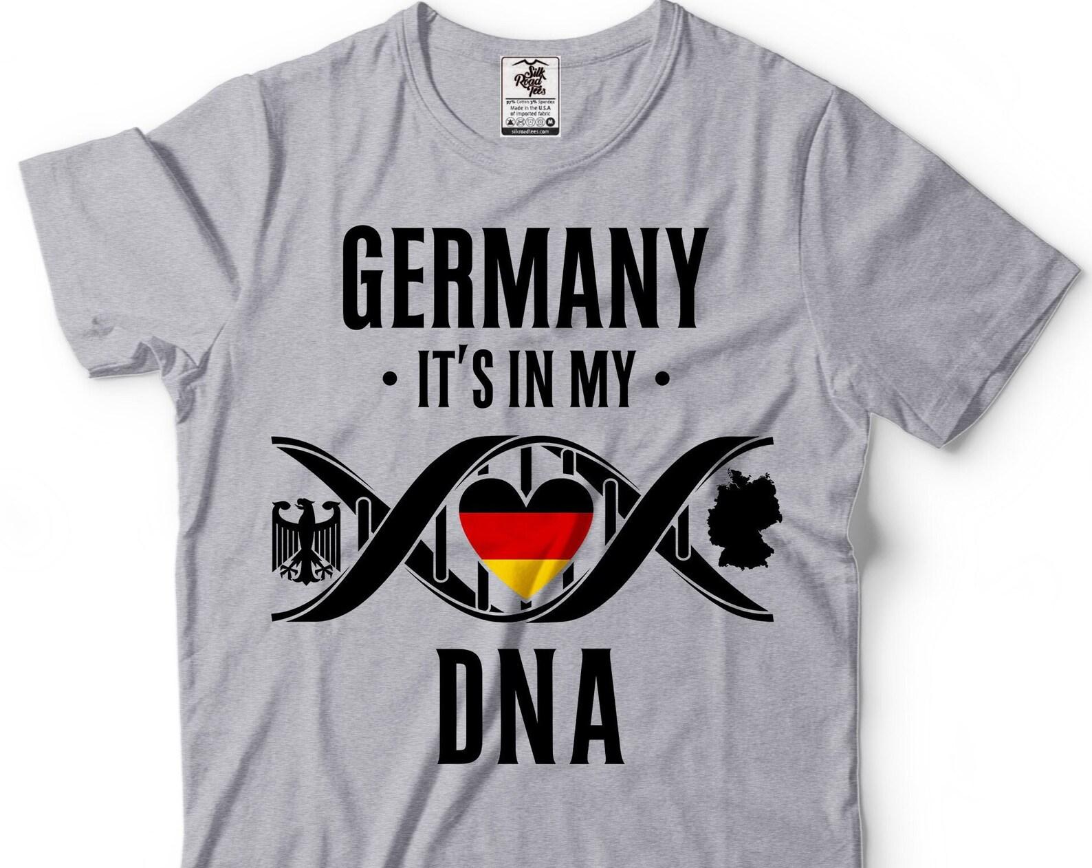 Germany DNA Shirt: Patriotic German Flag Tee M