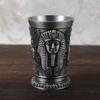 Creative Metal Wine Shot Glass Retro Egyptian Design Drinkware for Banquet Reception Wedding Party