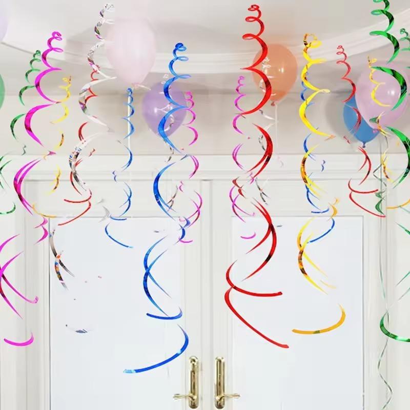 MultiColor Paper Swirl Decorations Vibrant Hanging Party Swirls Ideal for Birthday Baby Shower Wedding and Other Celebr